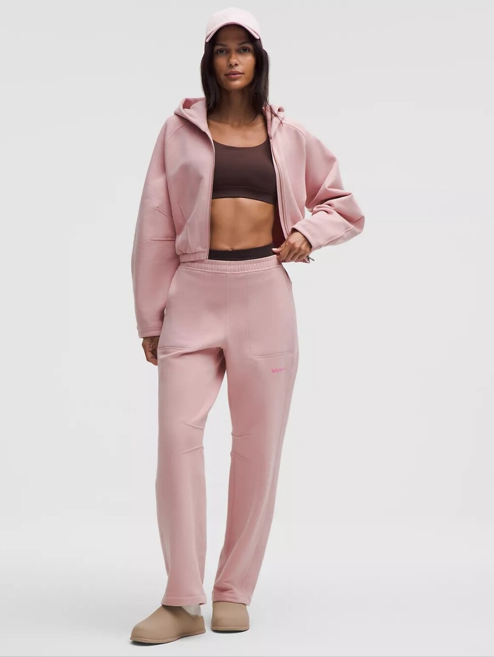 LULULEMON Loungeful Classic-Fit High-Rise Sweatpant Pink Size XXXS W5HFJS